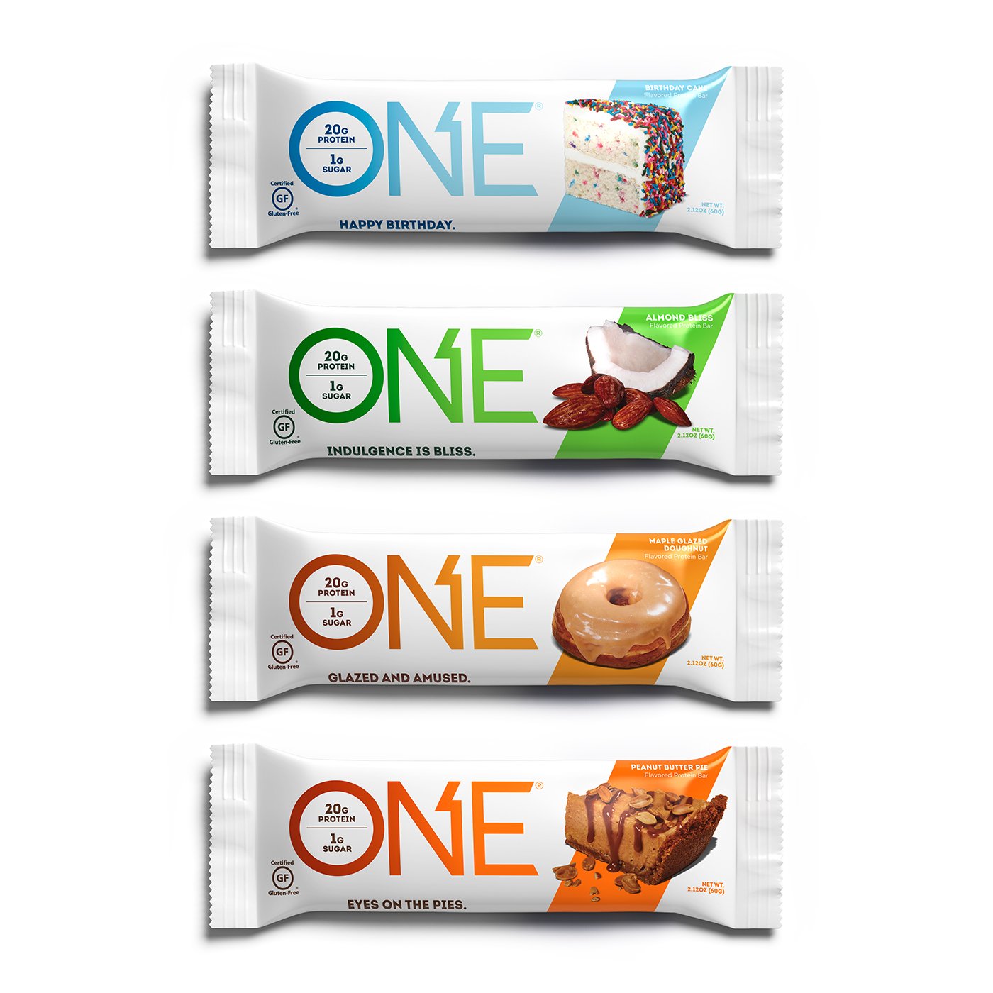 ONE Protein Bars, Best Sellers Variety Pack, Gluten Free 20g Protein and Only 1g Sugar, 2.12 oz (12 Pack)